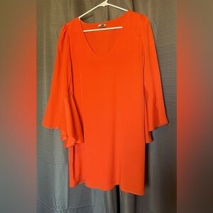 YT orange bell sleeve dress. Made in 🇺🇸